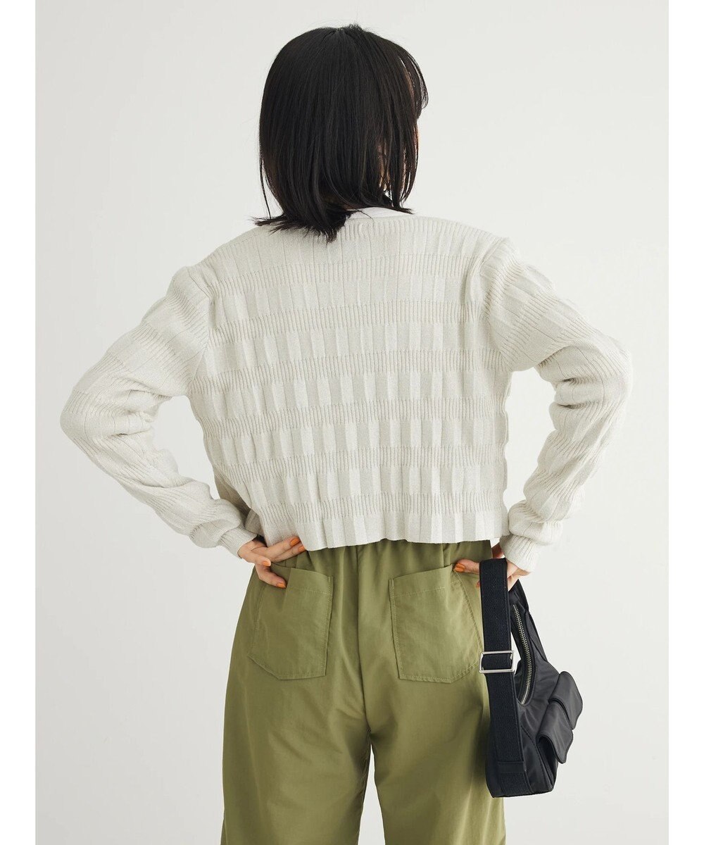 Green Parks ・ＡＮＤ　ＳＥＡＲＣＨ　ラメランダムリブカーディガン 