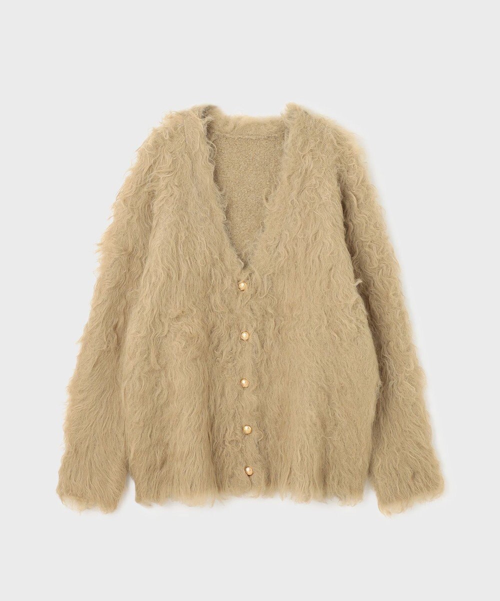 GRACE CONTINENTAL シャギーニットカーディガン 