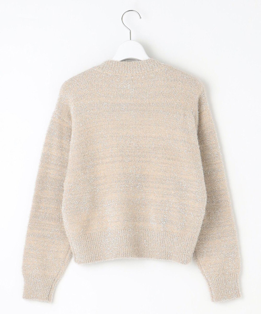 Feroux 【洗える】ラメシャギー カーディガン 