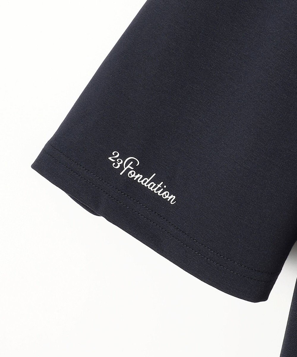 23区GOLF 【23Fondation/MEN】【UVケア】衿ロゴ モックネックシャツ 