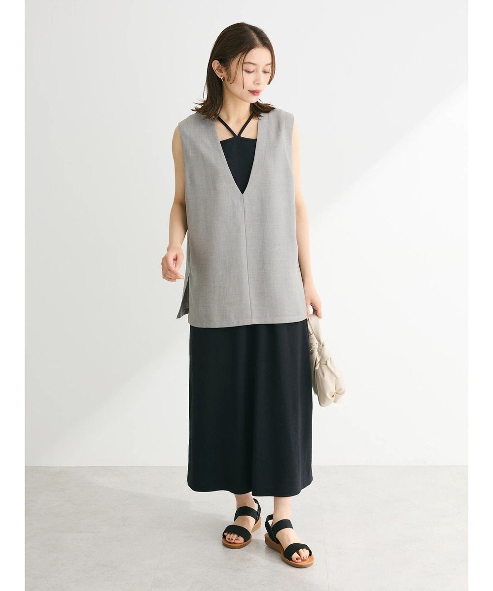 Green Parks ＳＥＴ２点ベスト＋マルチストラップワンピース 