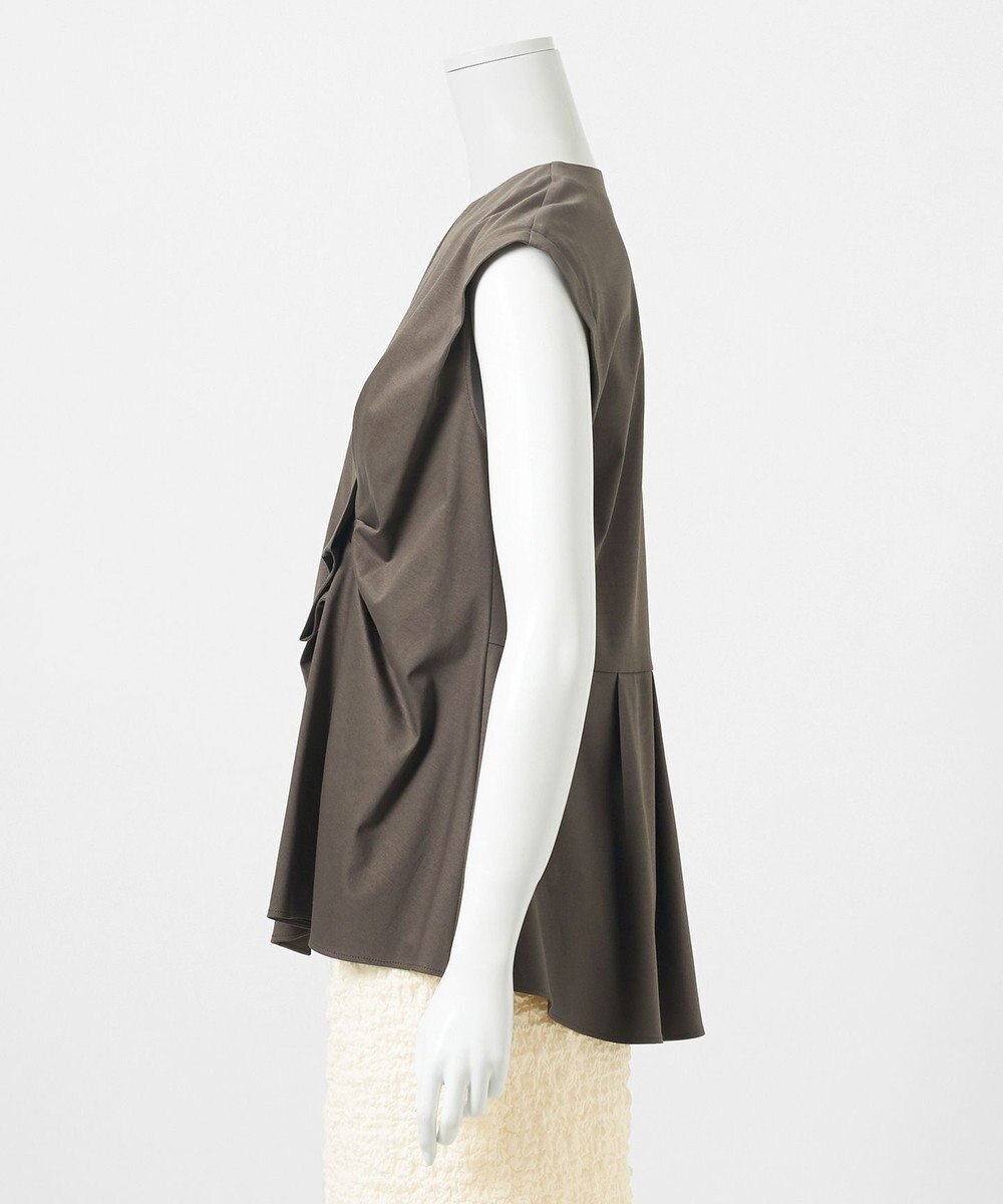 23区 【GOLD LABEL】ファインスムースジャージー カシュクールデザイン カットソー 