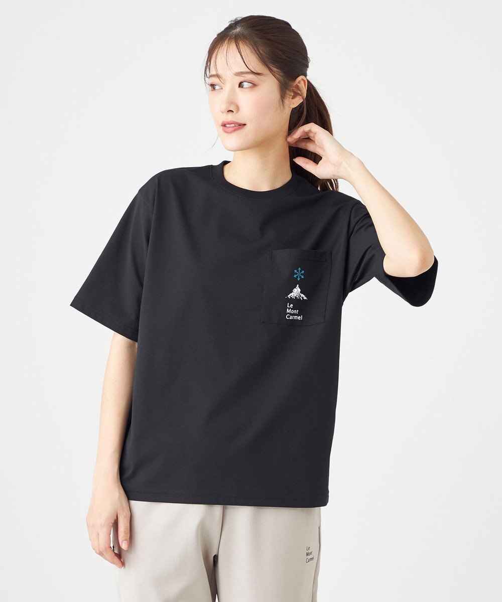 SHARE PARK LADIES 【UVカット・吸水速乾・ストレッチ・軽量 】ロゴポケットTシャツ（S・Mサイズ） 