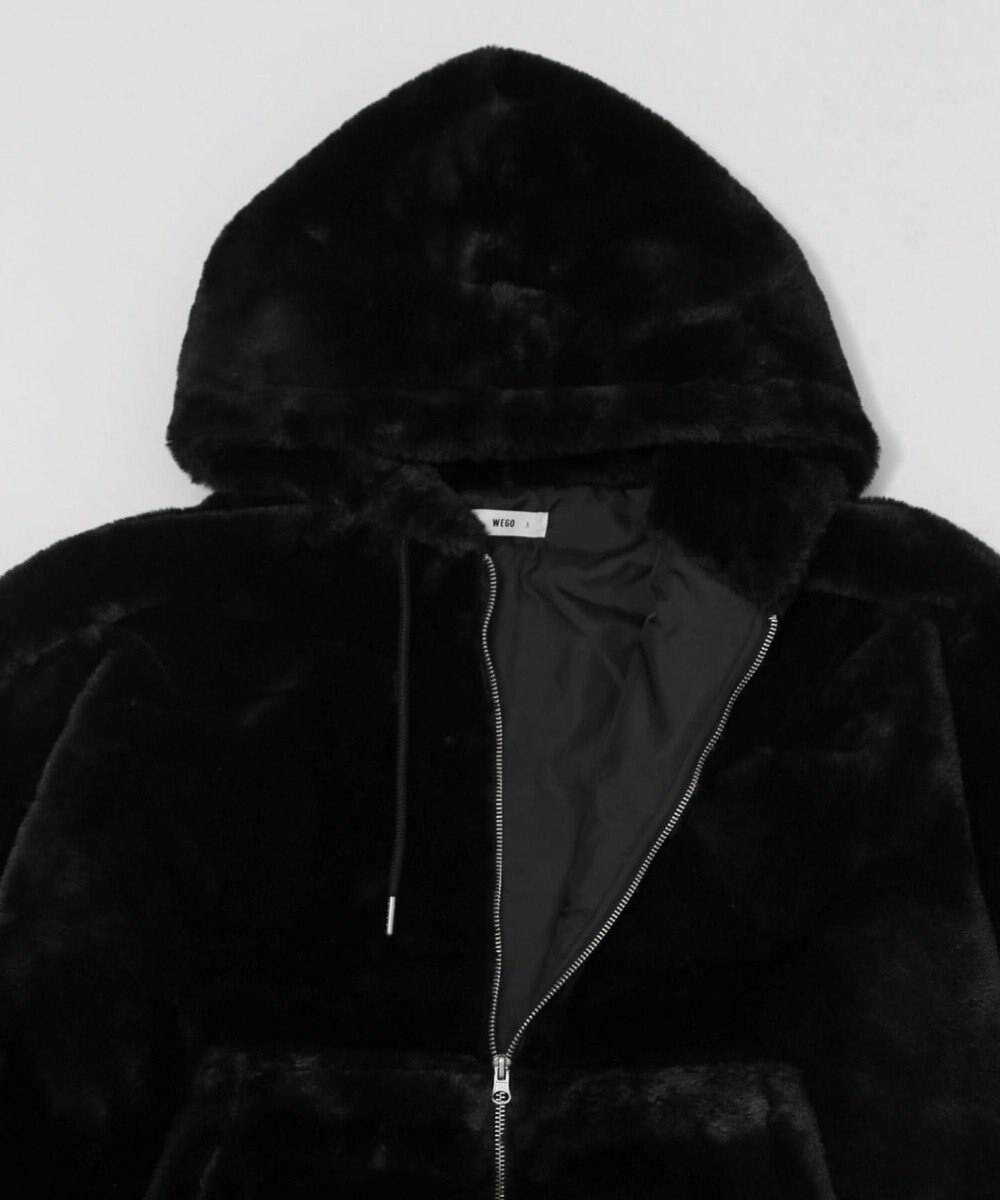 WEGO 【ユニセックス着用ITEM/MLサイズ展開】エコファーグラフィックブルゾン 