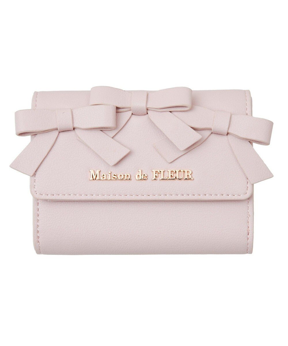 Maison de FLEUR ガーリーリボンウォレット 
