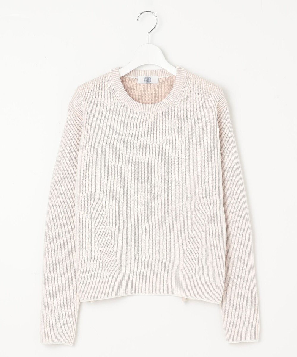J.PRESS LADIES L 【WEB限定カラーあり・洗える】CLEAR COTTON BLEND サイドスリット ニット 