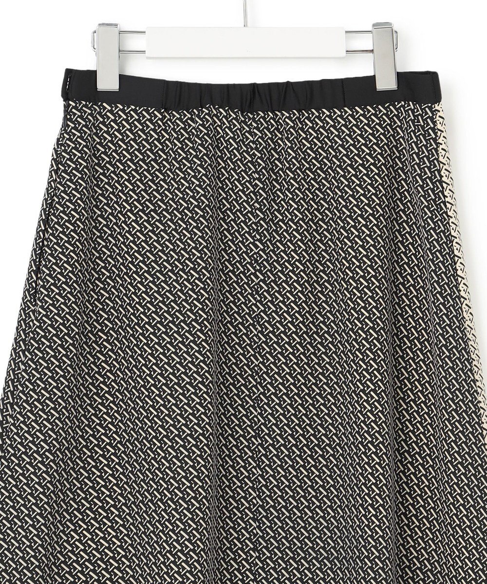 23区 【洗える】ジオメトリックパネルプリント スカート 