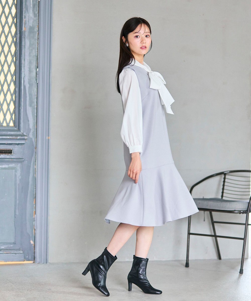 Feroux パール付きダンボール ジャンパースカート 