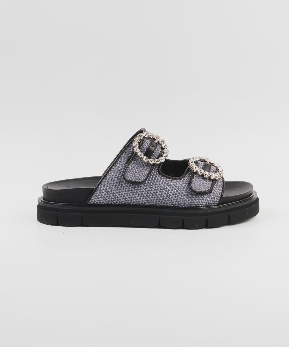 BONTRE 【LucaGrossi/ルカグロッシ】ビジュー厚底ラフィアサンダル/ L116S-VS 