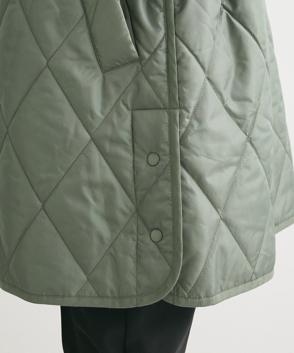 Green Parks リブスタンドキルティングコート 