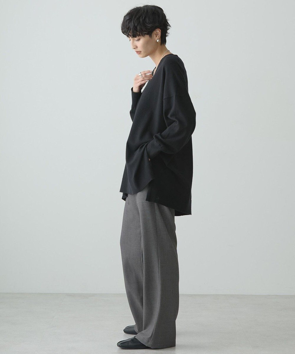 AMERICAN HOLIC バイパチＶネックロングニットプルオーバー 