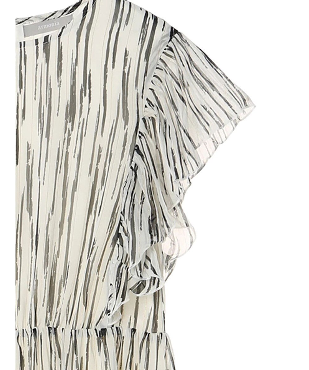 Green Parks ａ．肩フリルプリントワンピース 