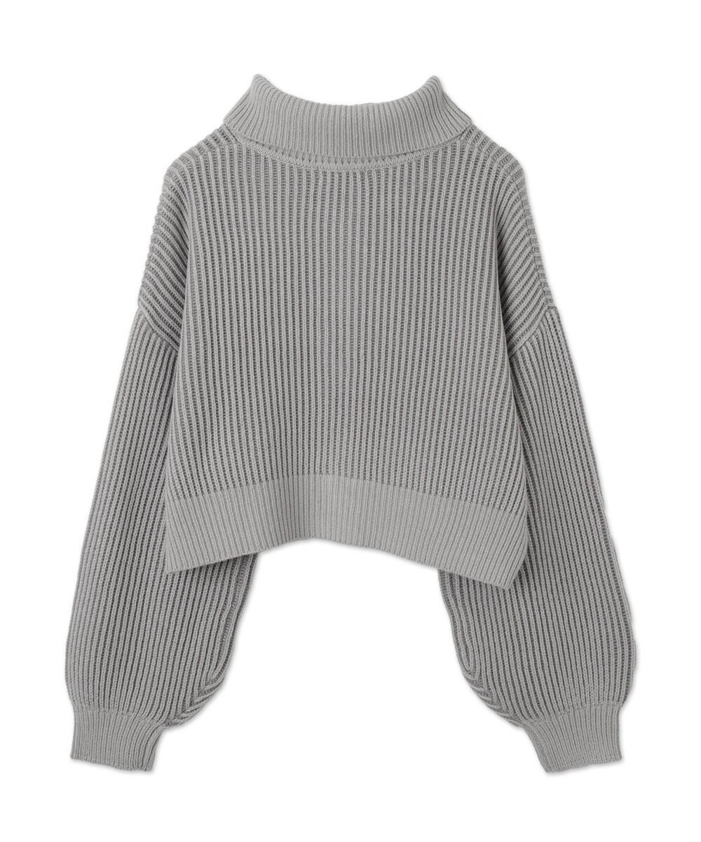 WEGO ダブルジップショートニットブルゾン 