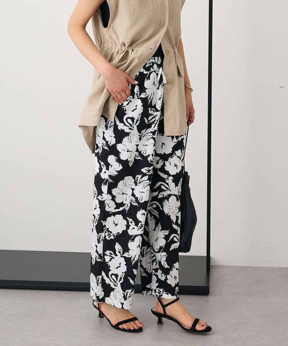 CRAFT STANDARD BOUTIQUE レーヨン総柄ワイドパンツ 