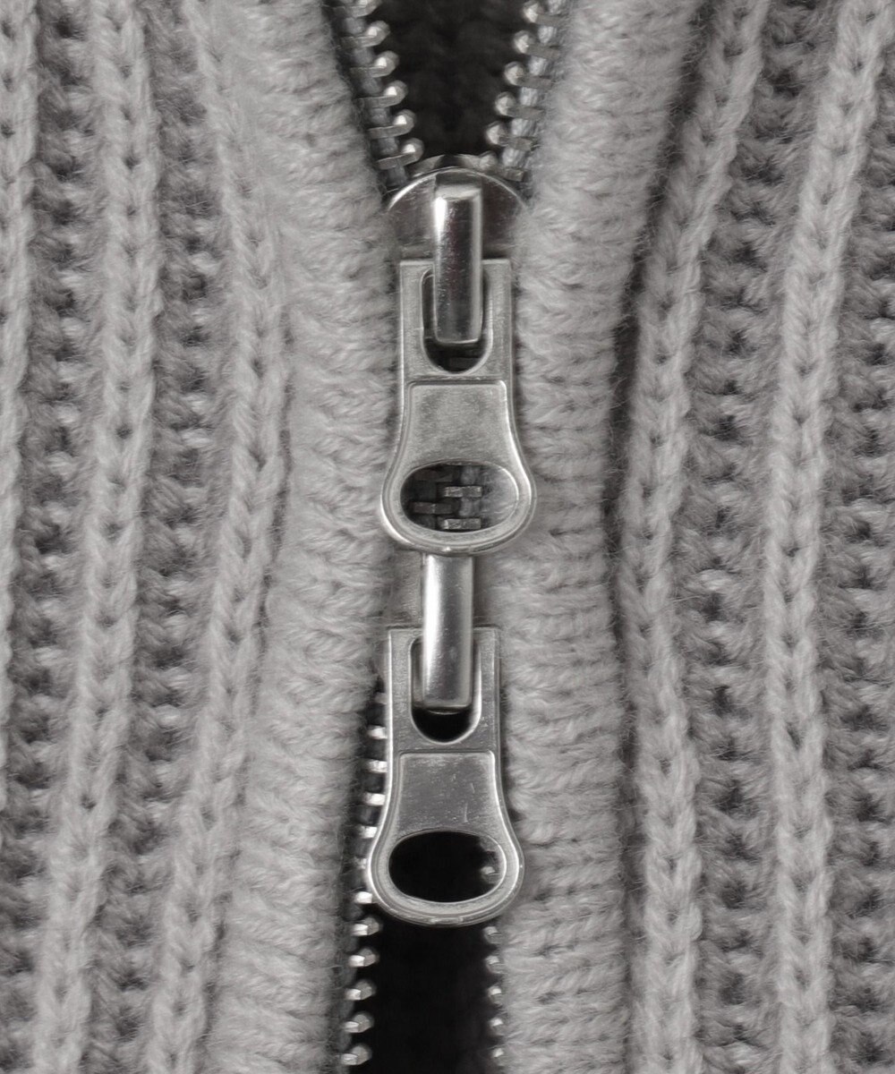 WEGO ダブルジップショートニットブルゾン 