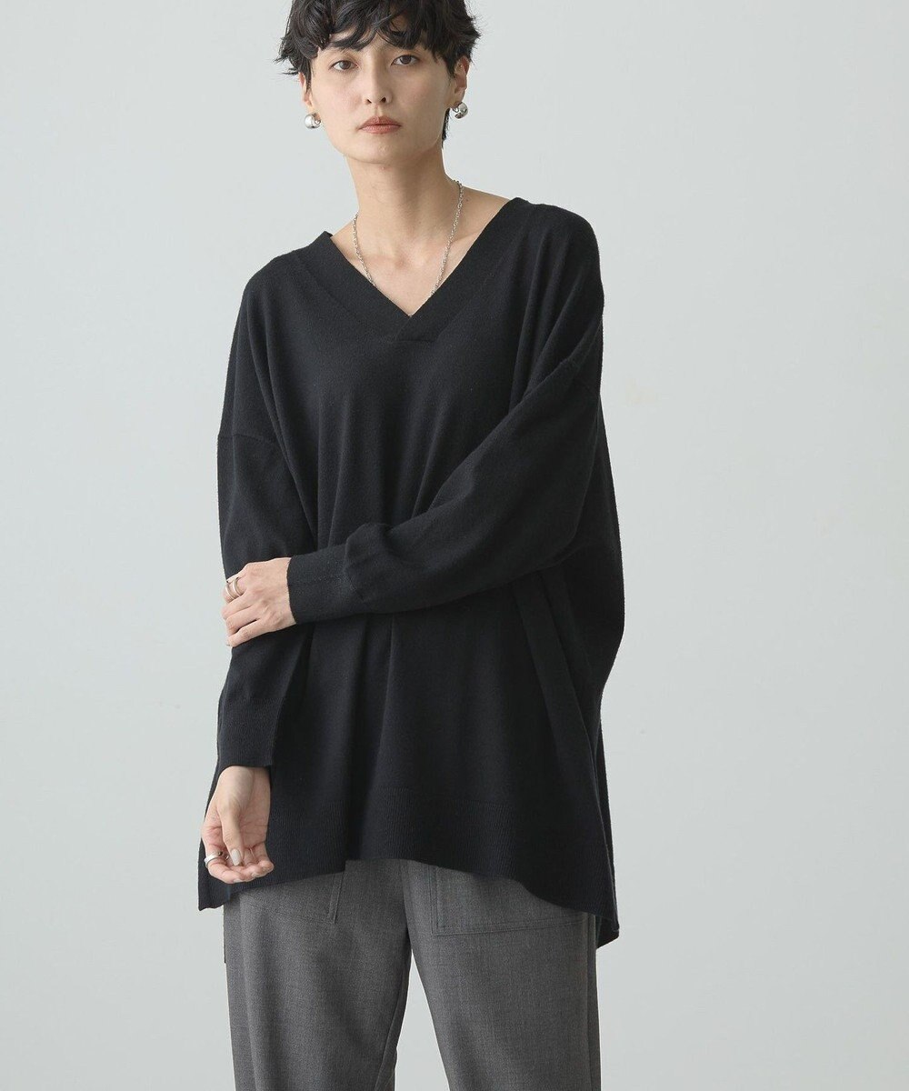 AMERICAN HOLIC バイパチＶネックロングニットプルオーバー 