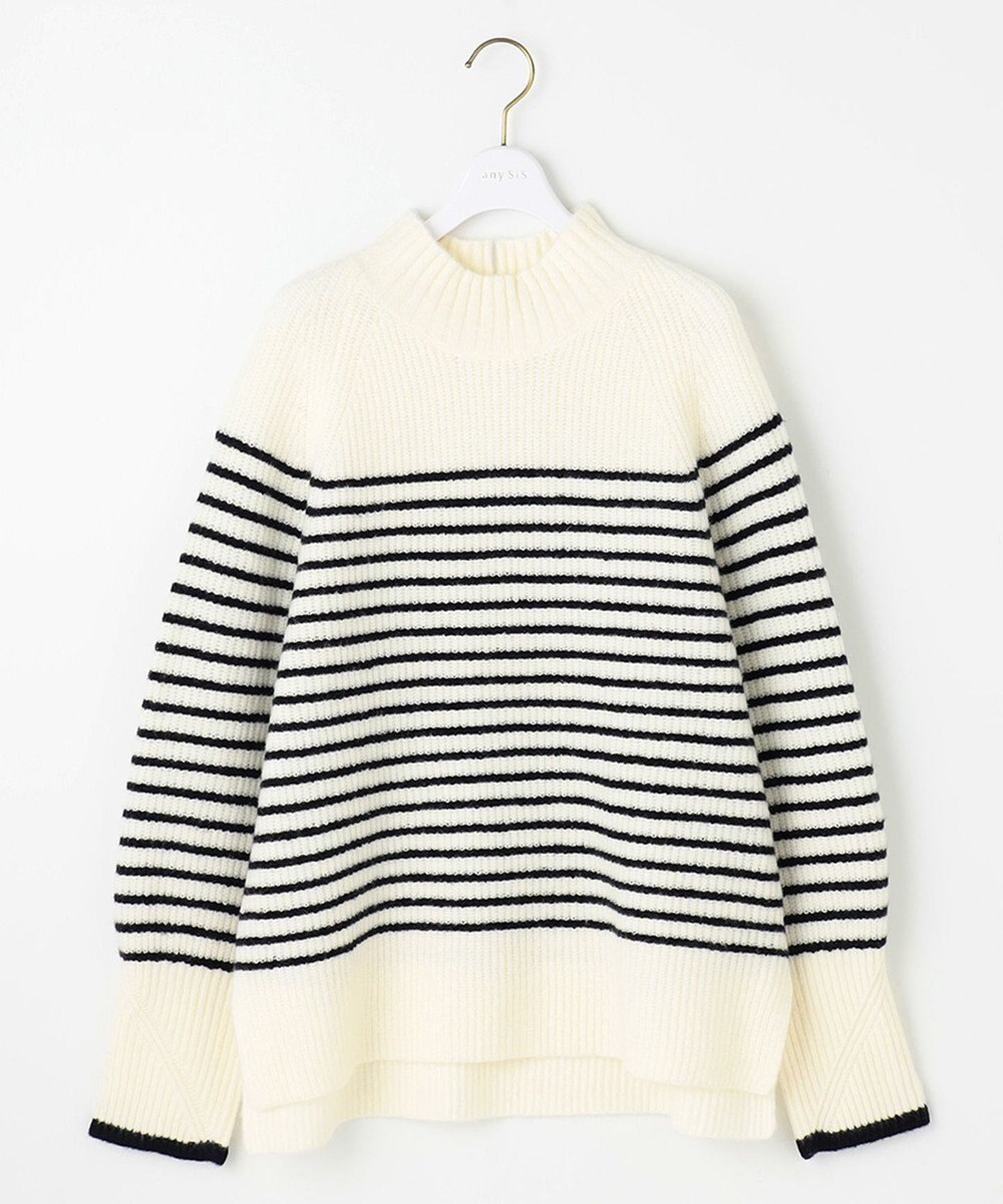 ANY SIS L ハイネックAir ニット 