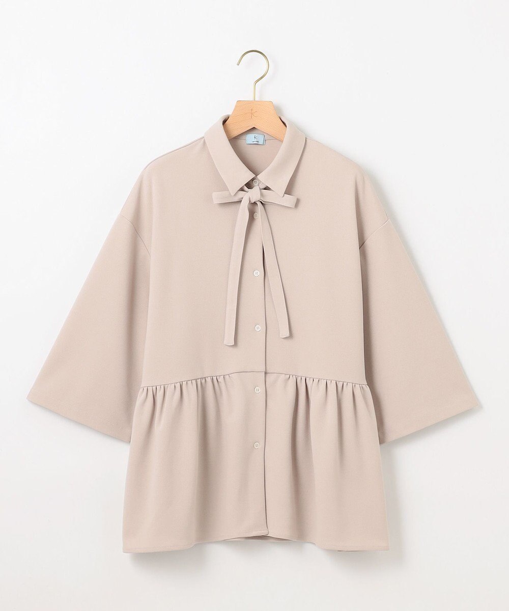 組曲 S ジョーゼットジャージーボウタイチュニック ブラウス 