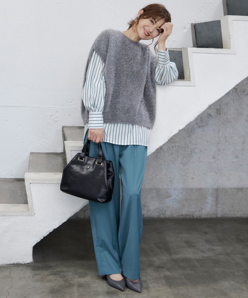 自由区 【洗える】SOMELOSチュニック ブラウス 