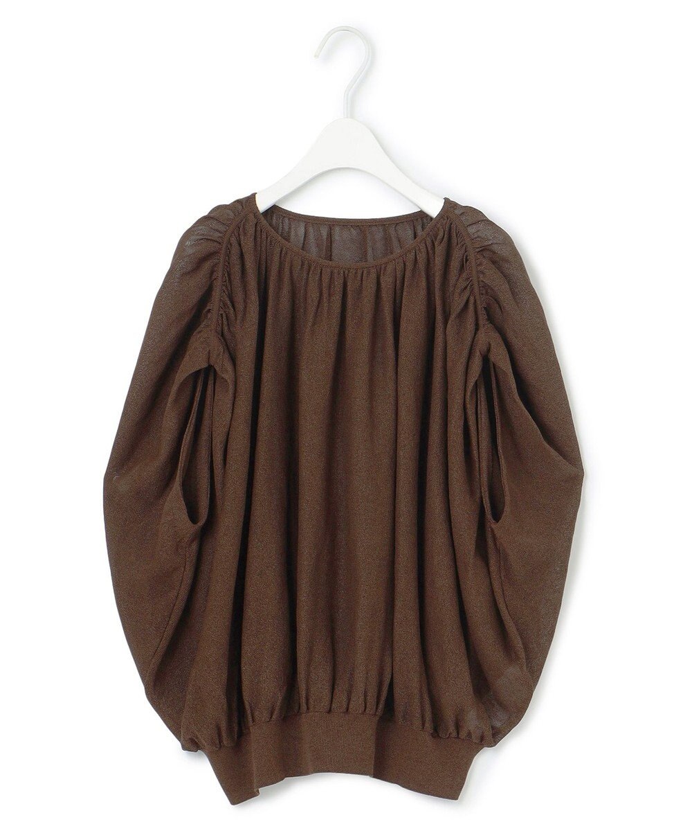 ICB L 【洗える】アセテートペーパーハイゲージ プルオーバーニット 