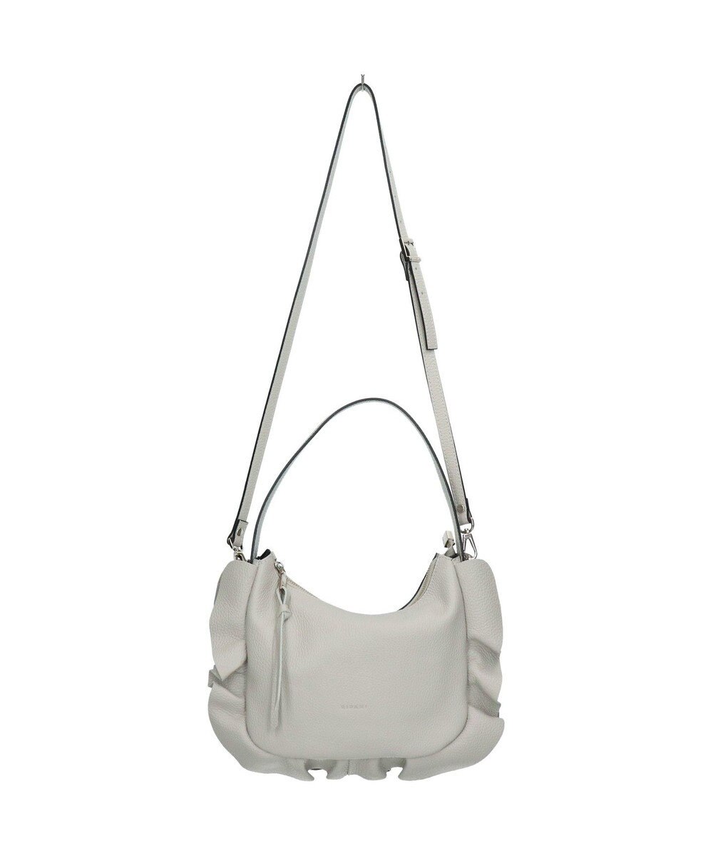 INTER-CHAUSSURES 【RIPANI】サイドフリルホーボーバッグ・ミディ 