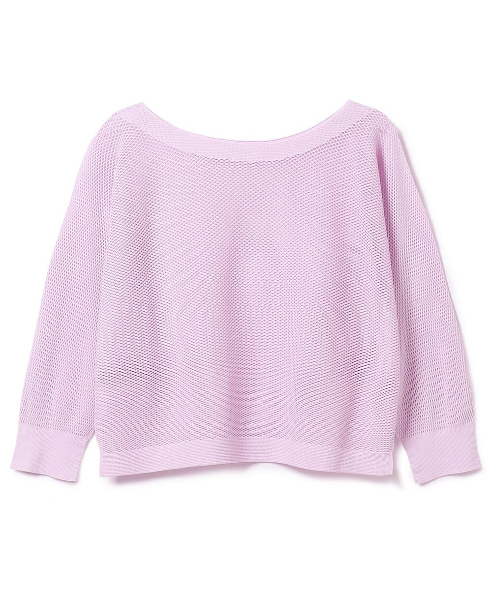 Chacott 【ノーソーイングニット】7分袖メッシュニットTシャツ 