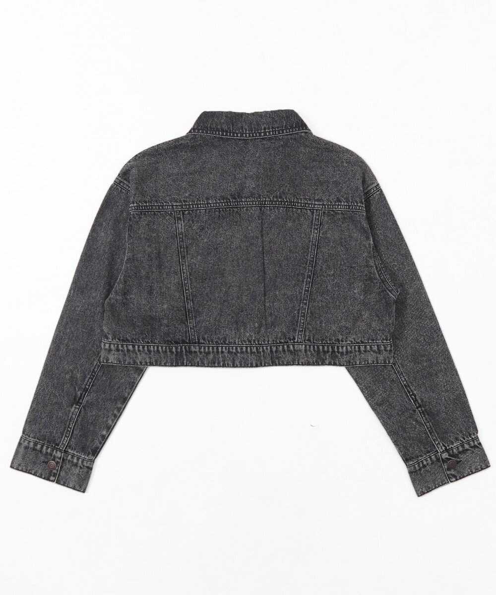 WEGO ヴィンテージウォッシュショートデニムジャケット 