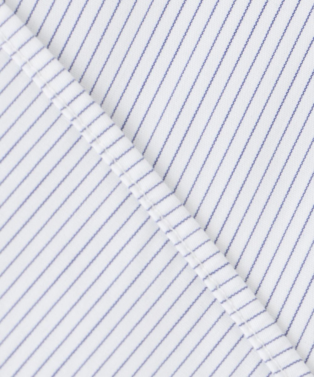 23区 L 【洗える】コットンポプリン スタンドカラー ブラウス 