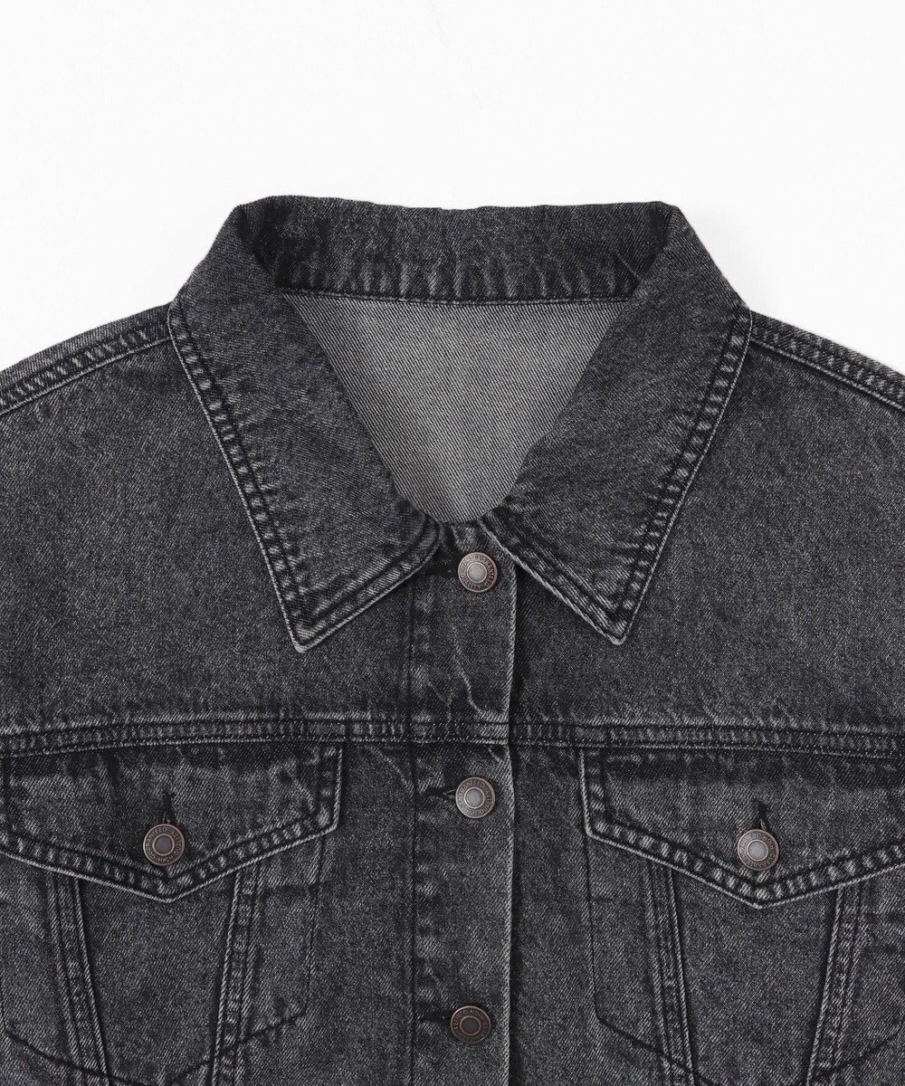 WEGO ヴィンテージウォッシュショートデニムジャケット 
