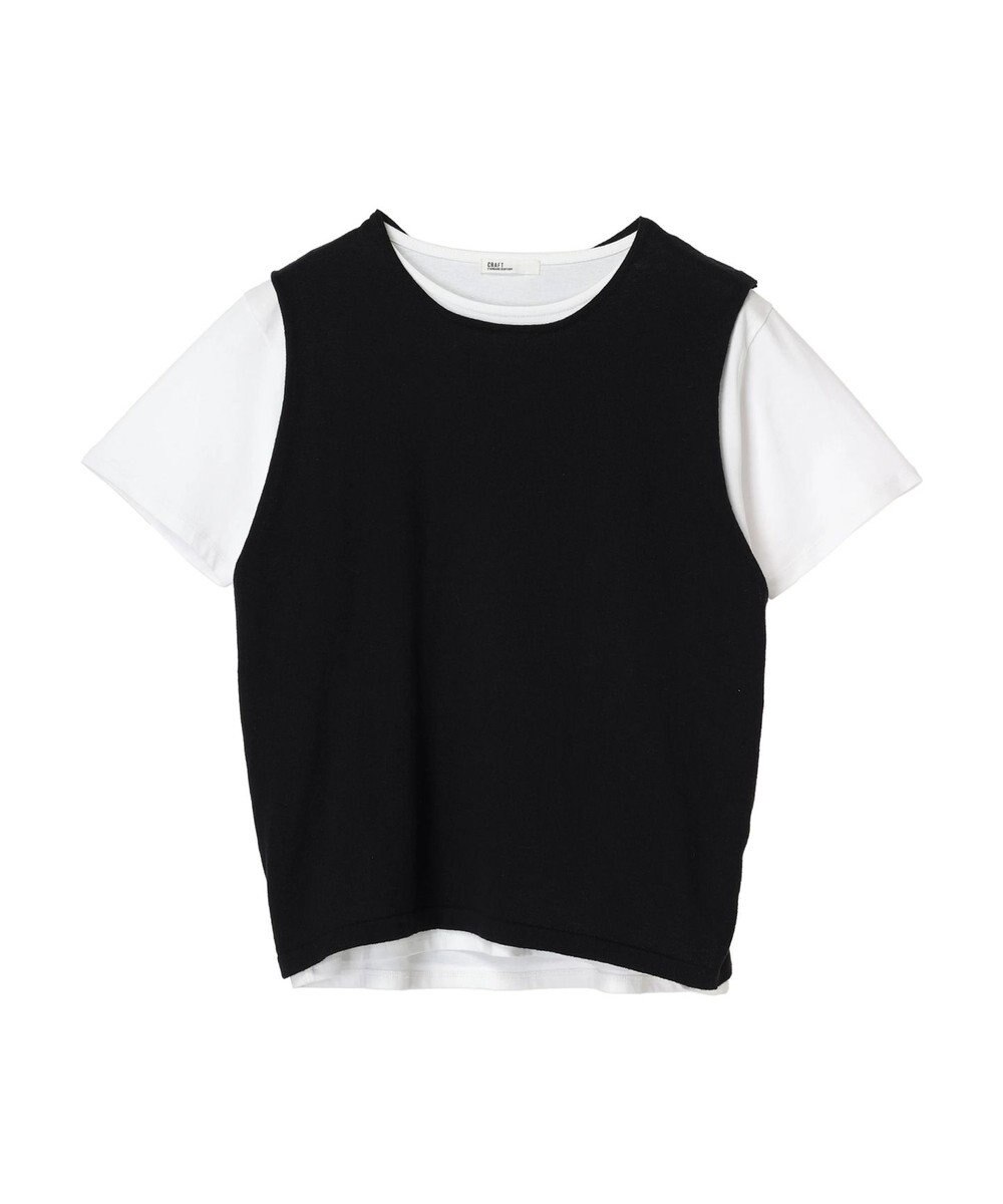 CRAFT STANDARD BOUTIQUE ＳＥＴ　カットプルオーバー＋ニットベスト 