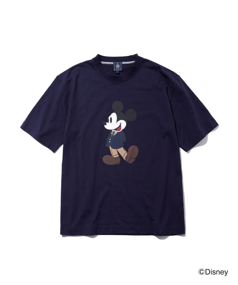 J.PRESS MEN 【DISNEY COLLECTION】【UNISEX】フロントイラストTシャツ / ミッキーマウス 