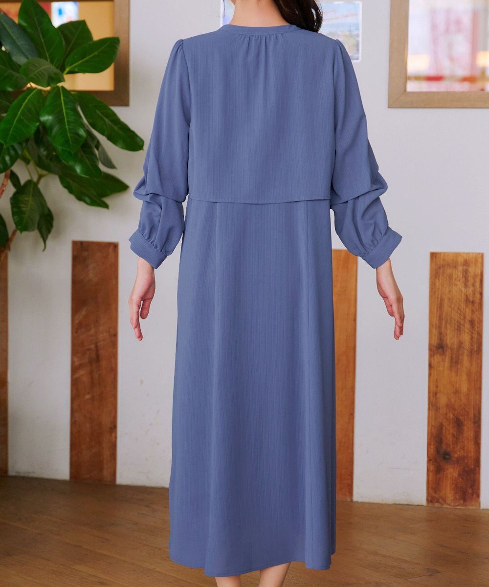 Tiaclasse つまみタック袖ワンピース 