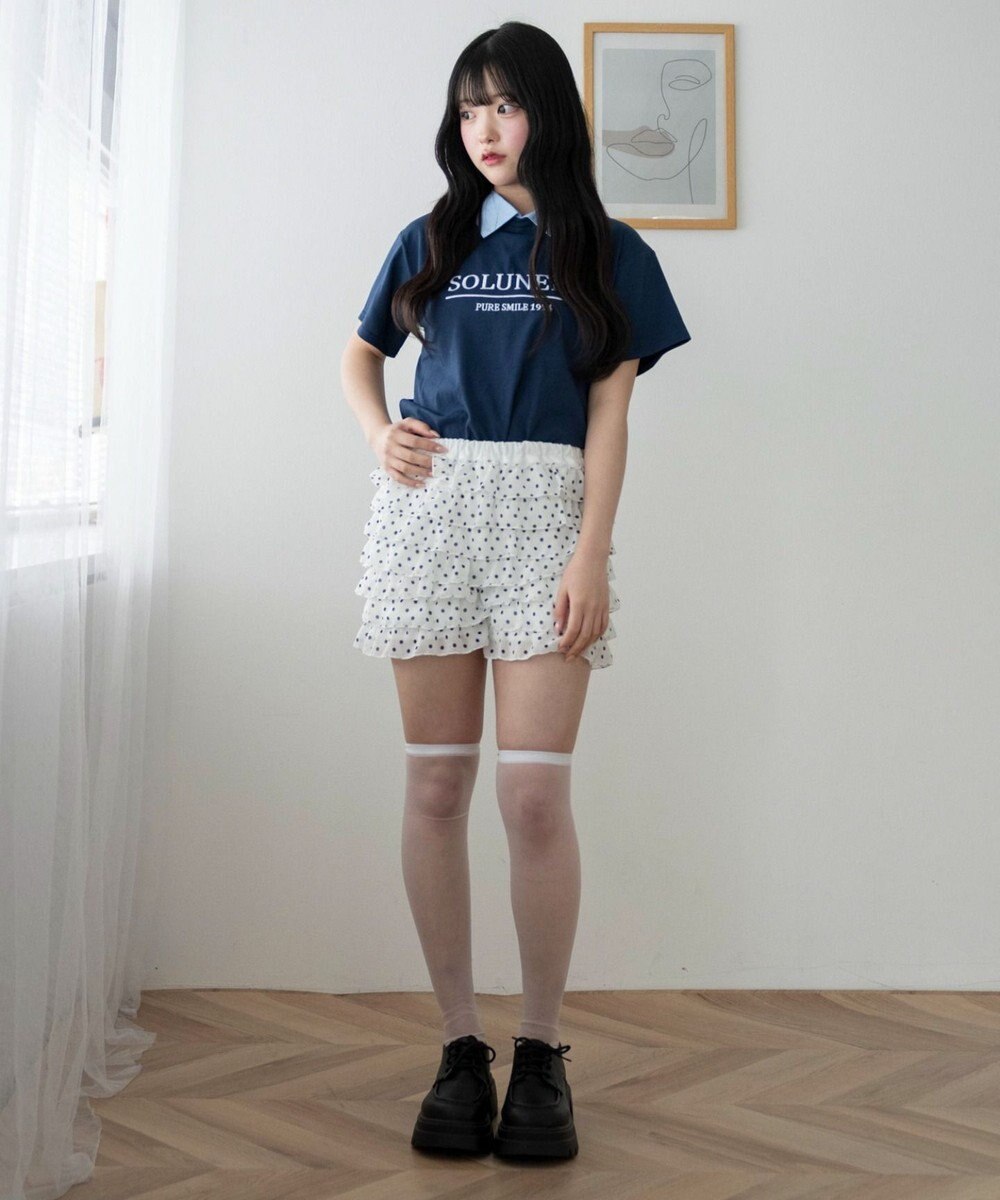 WEGO シャツドッキング刺繍T 