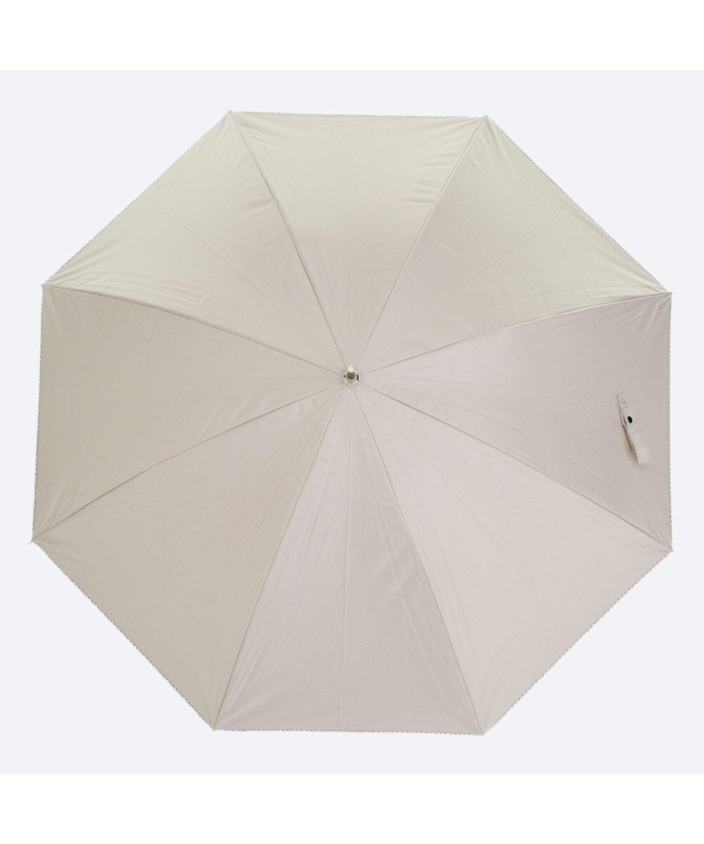 MOONBAT 晴雨兼用日傘 長傘 無地×シングルピコ刺繍／遮光 遮熱 UV 