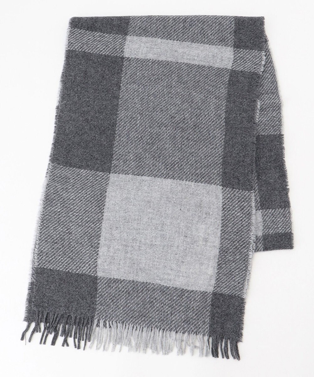 JOSEPH ABBOUD 【イタリア製・カシミヤ混】トーンオントーンチェック ストール 