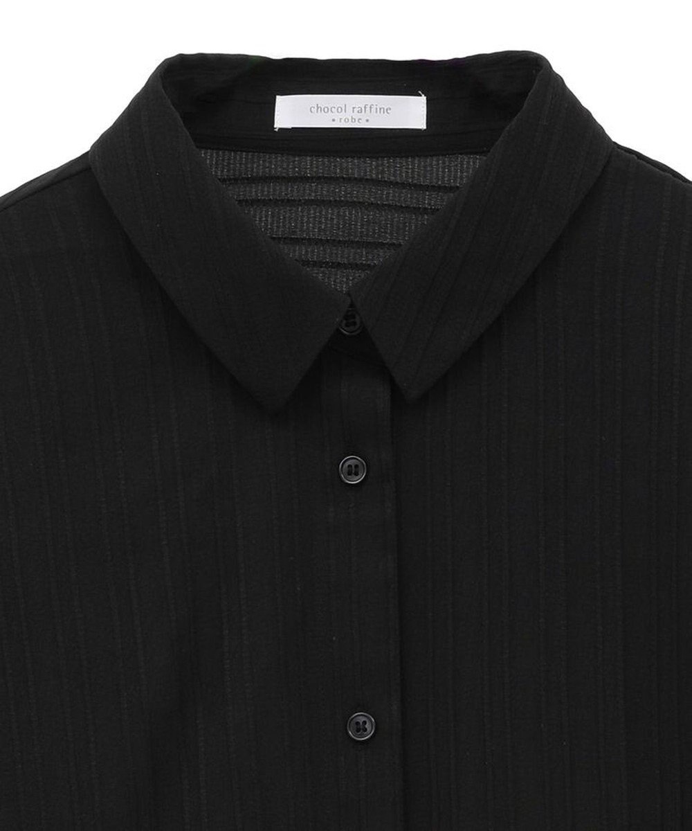 Green Parks サイドドロストショート丈シャツ（無地） 