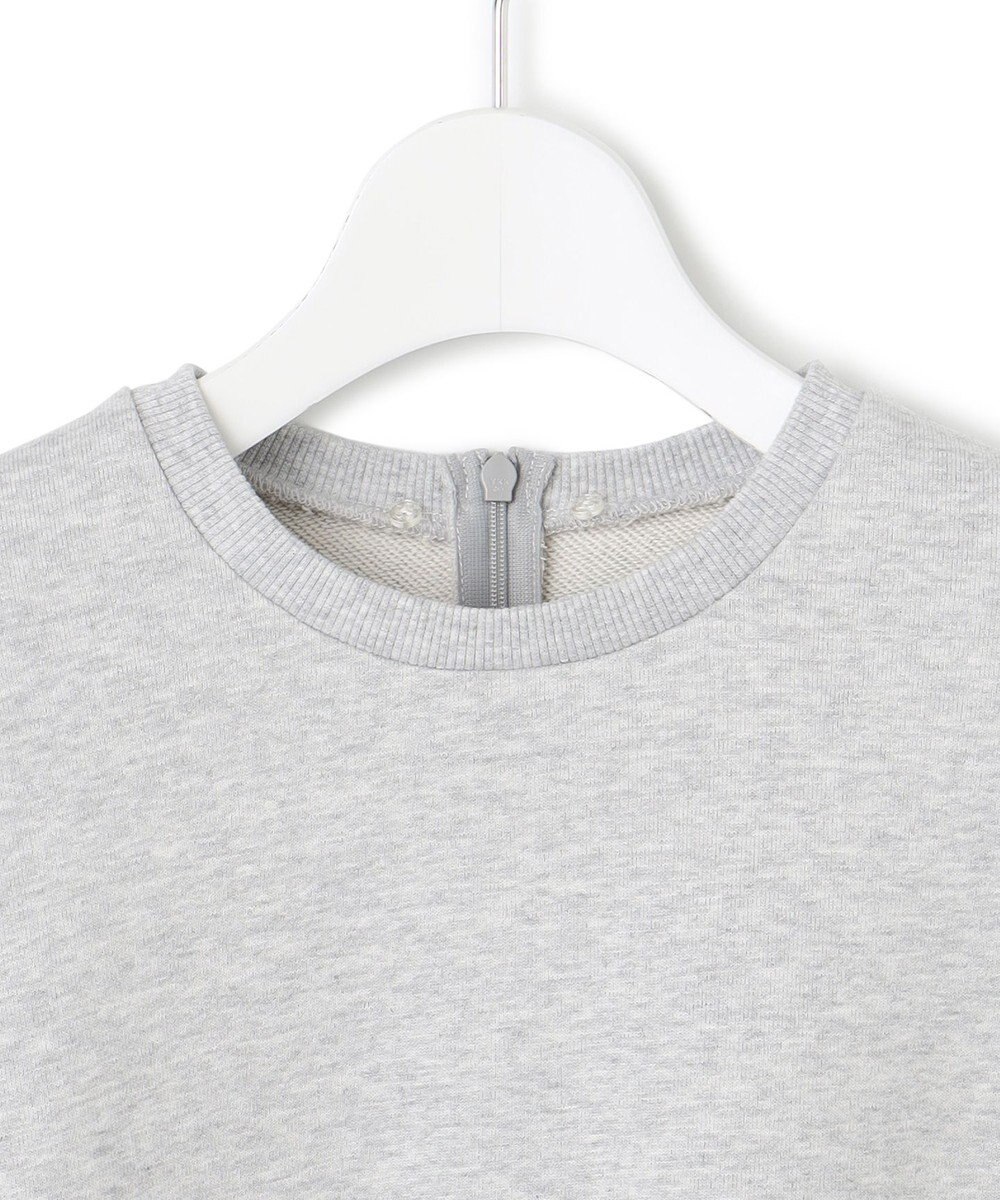 23区 S 【洗える】クリアコットンテリー ストライプフリル スウェット 