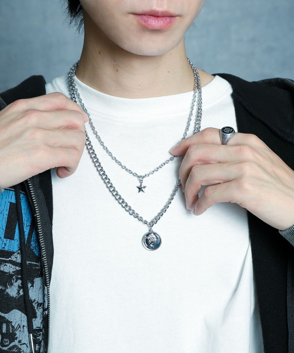 WEGO Mモチーフレイヤードネックレス 