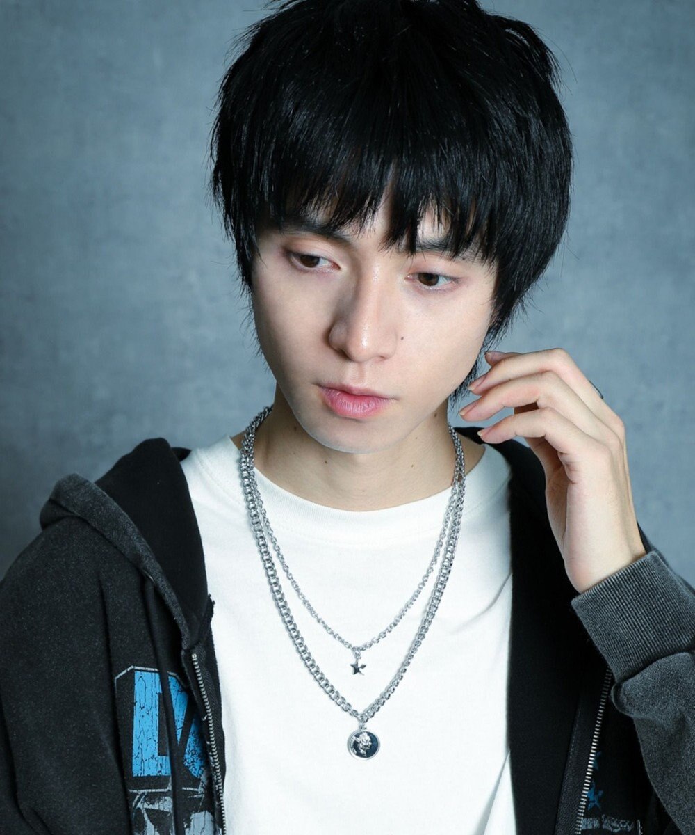 WEGO Mモチーフレイヤードネックレス 