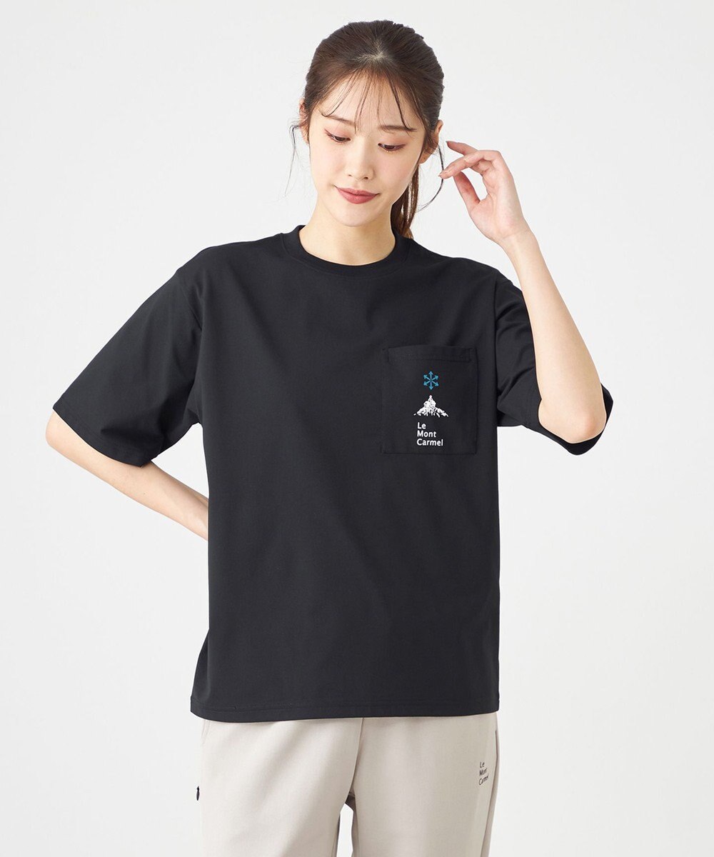 UVカット・吸水速乾・ストレッチ・軽量 】ロゴポケットTシャツ（S・M