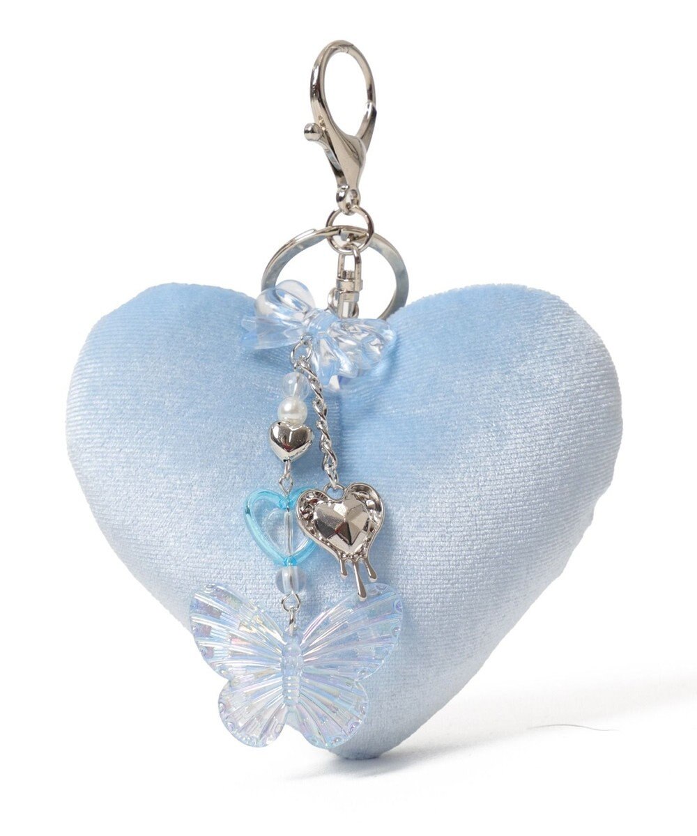 WEGO ベロアハートキーホルダー 