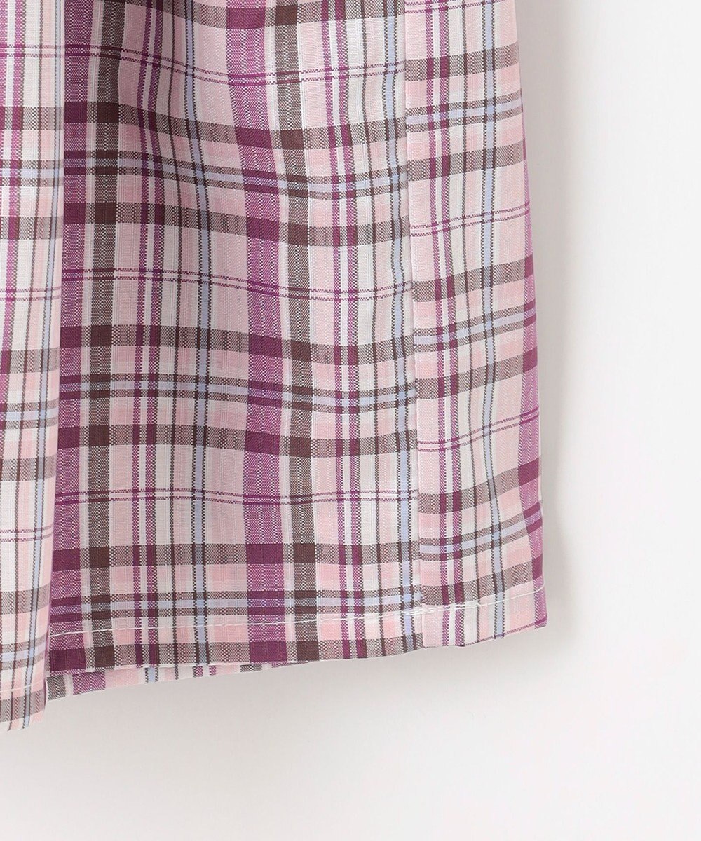 ANY KIDS チェックドッキングワンピース 