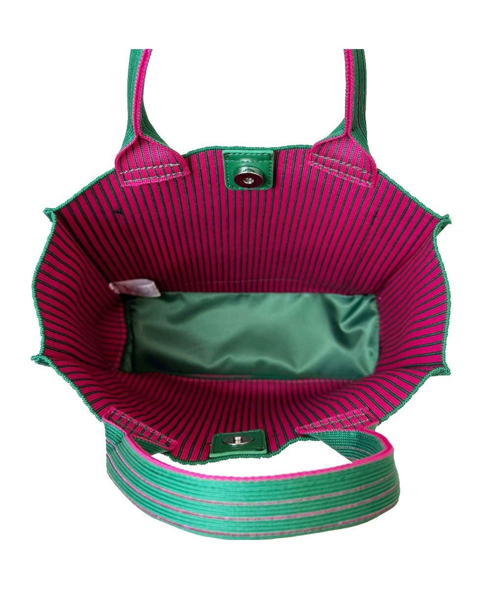 ROOTOTE 1062【ラメ糸ミックス－正方形型】LT.スクエア.グリンプス.ニット-A 