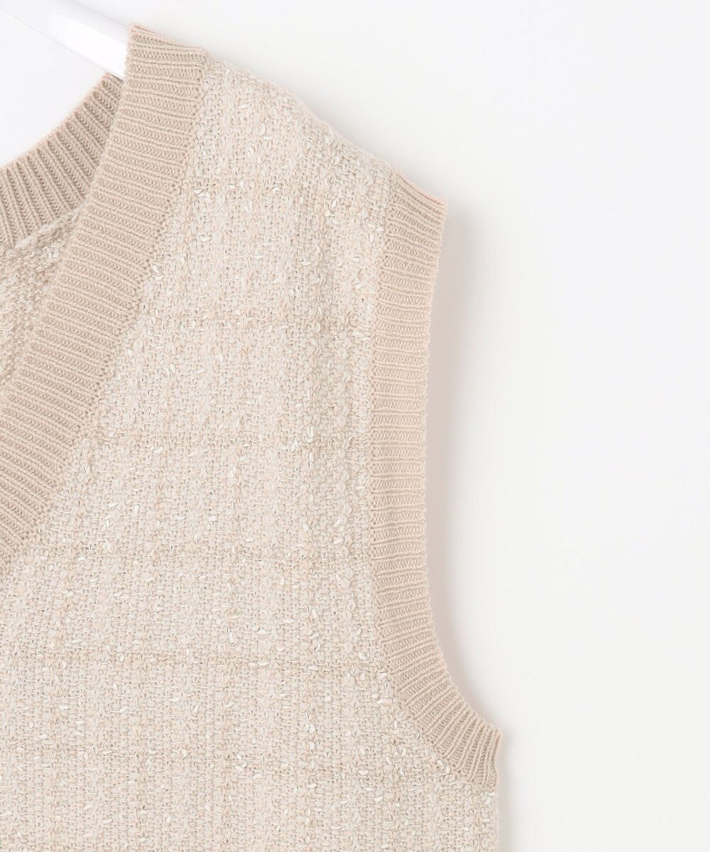 ANY SIS 【洗える】ツイードニット ベスト 