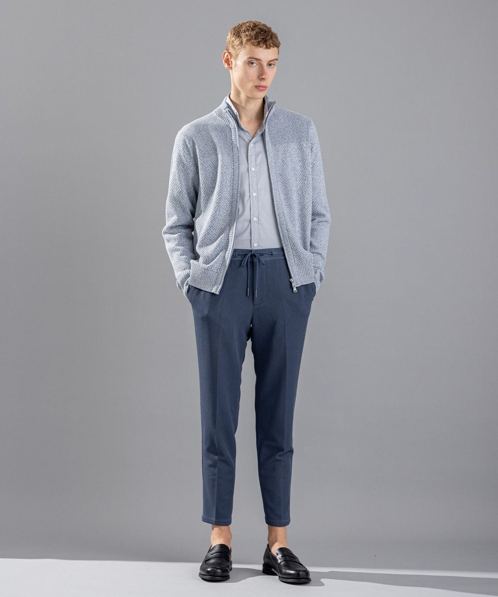 JOSEPH HOMME シルクバルキーハニカム　ジップアップニット 