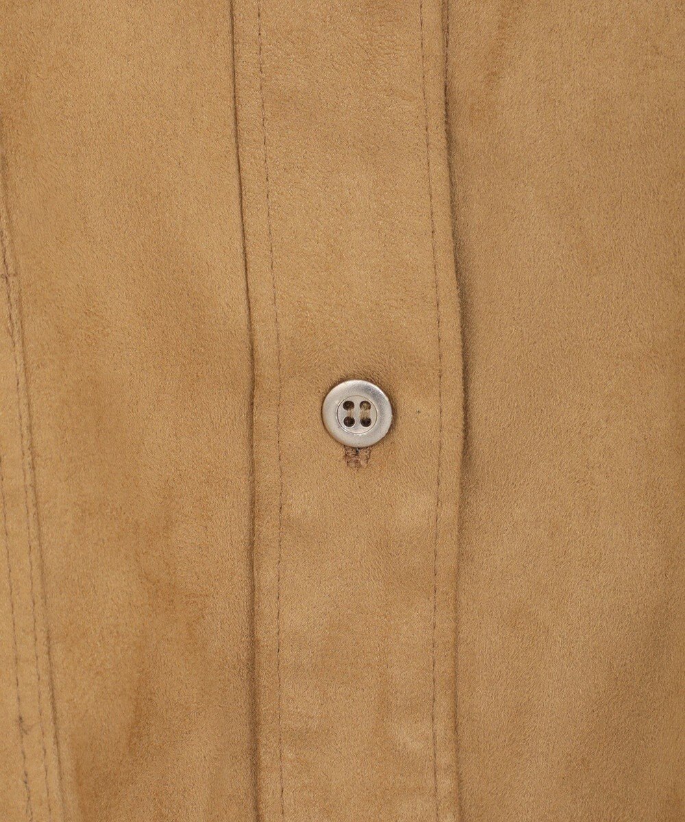 AMERICAN HOLIC Wポケットスエードライクシャツ 