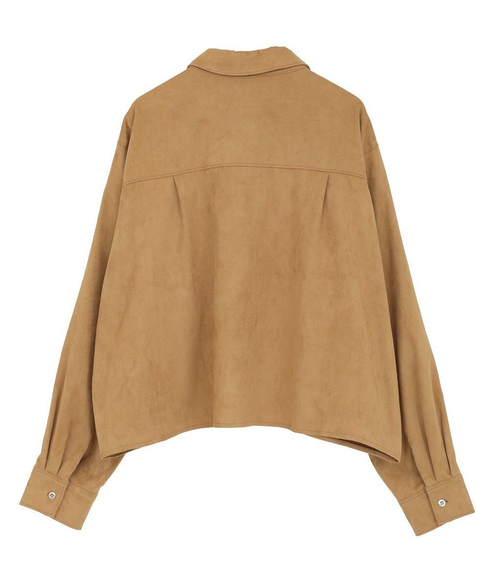 AMERICAN HOLIC Wポケットスエードライクシャツ 