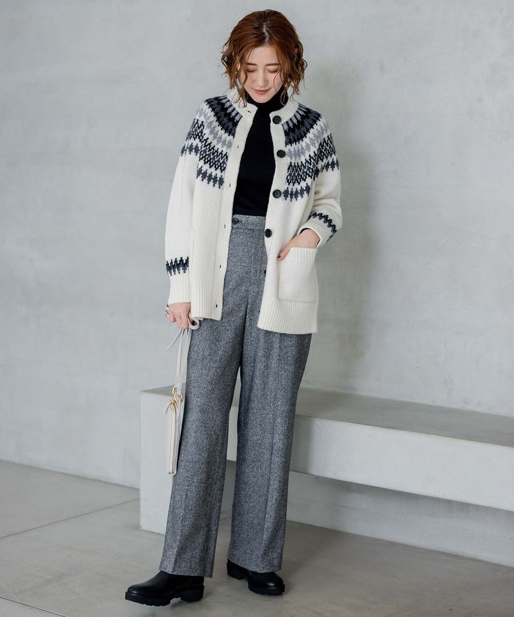 23区 フェアアイル カーディガン 