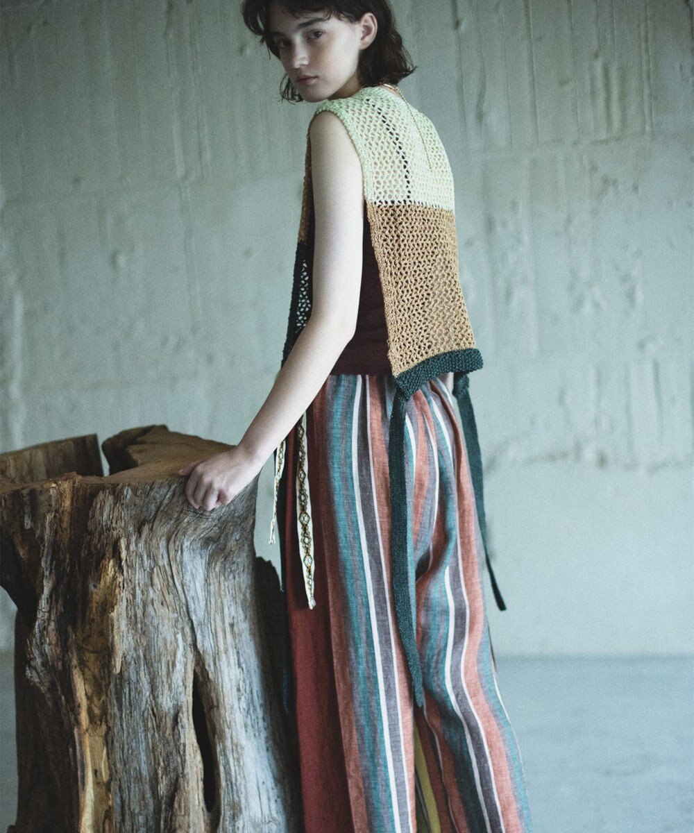 COQ STRATA 和紙ショート丈ベスト 