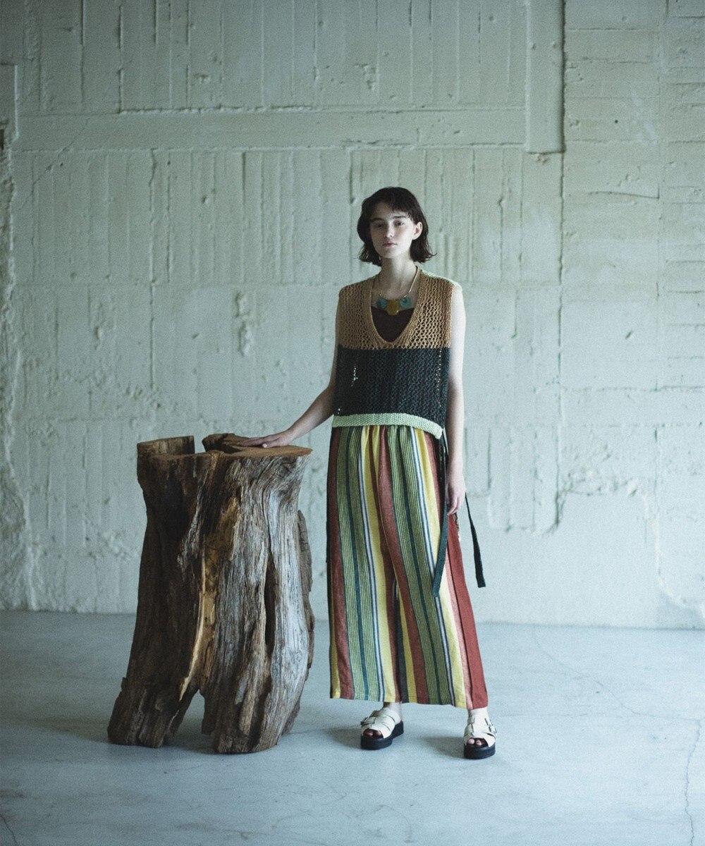 COQ STRATA 和紙ショート丈ベスト 